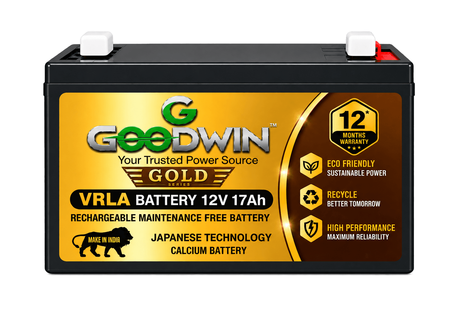 GOLD SERIES 12V 17AH (12 Months)