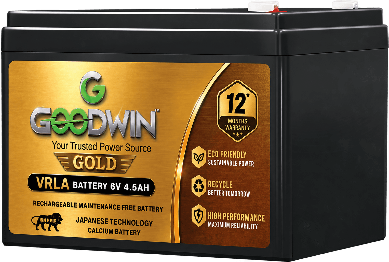 GOLD SERIES 6V 4.5AH (12 Months)