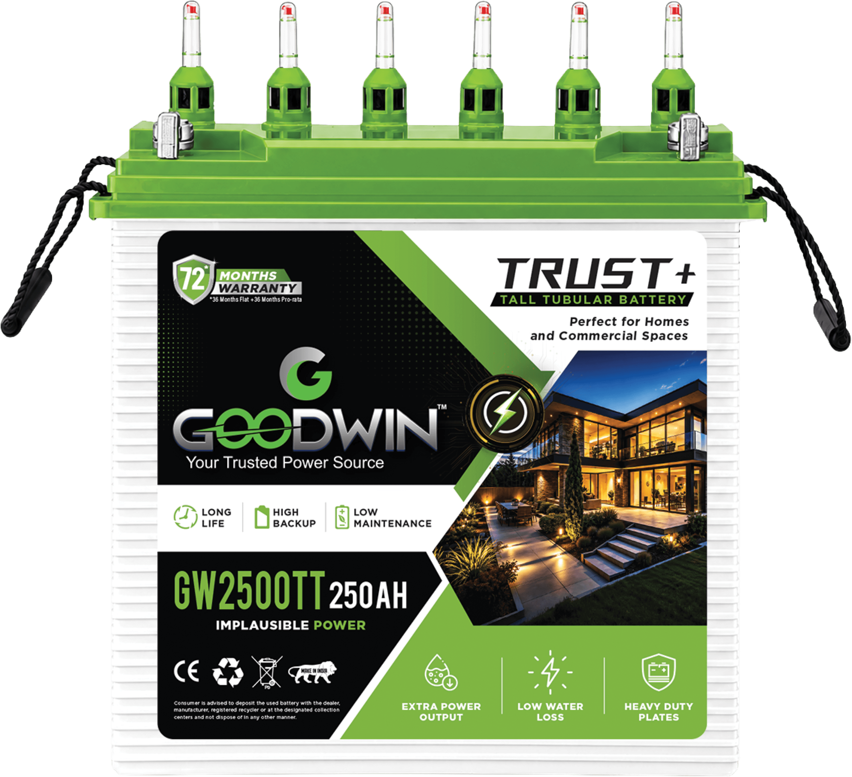 Goodwin VoltMax Solar Tall Tubular Series (GWT-150S & GWT-220S)